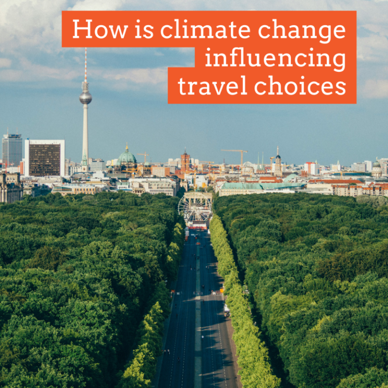 Climate change travel choices